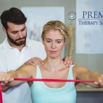 a woman gets physical therapy in boca raton